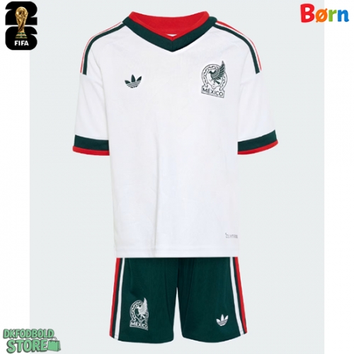 Mexico Replika Babytøj Udebanesæt Børn VM 2026 Kortærmet (+ Korte bukser)